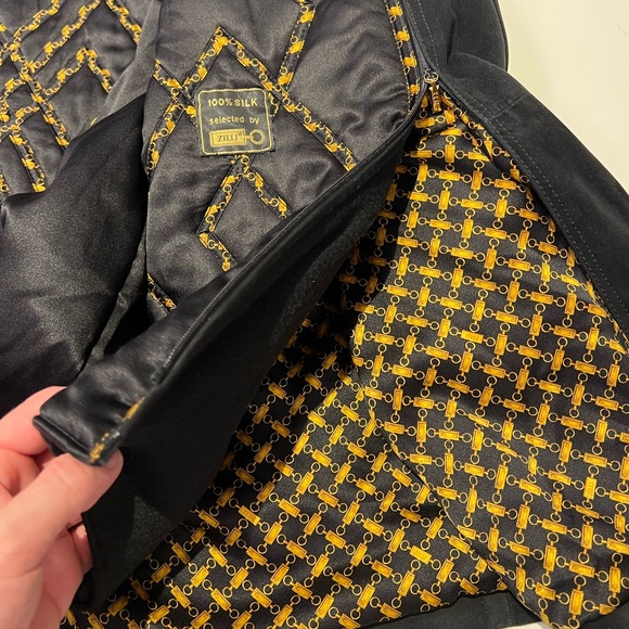 Zilli 100% Silk Jacket with fur - Picture 3 of 6